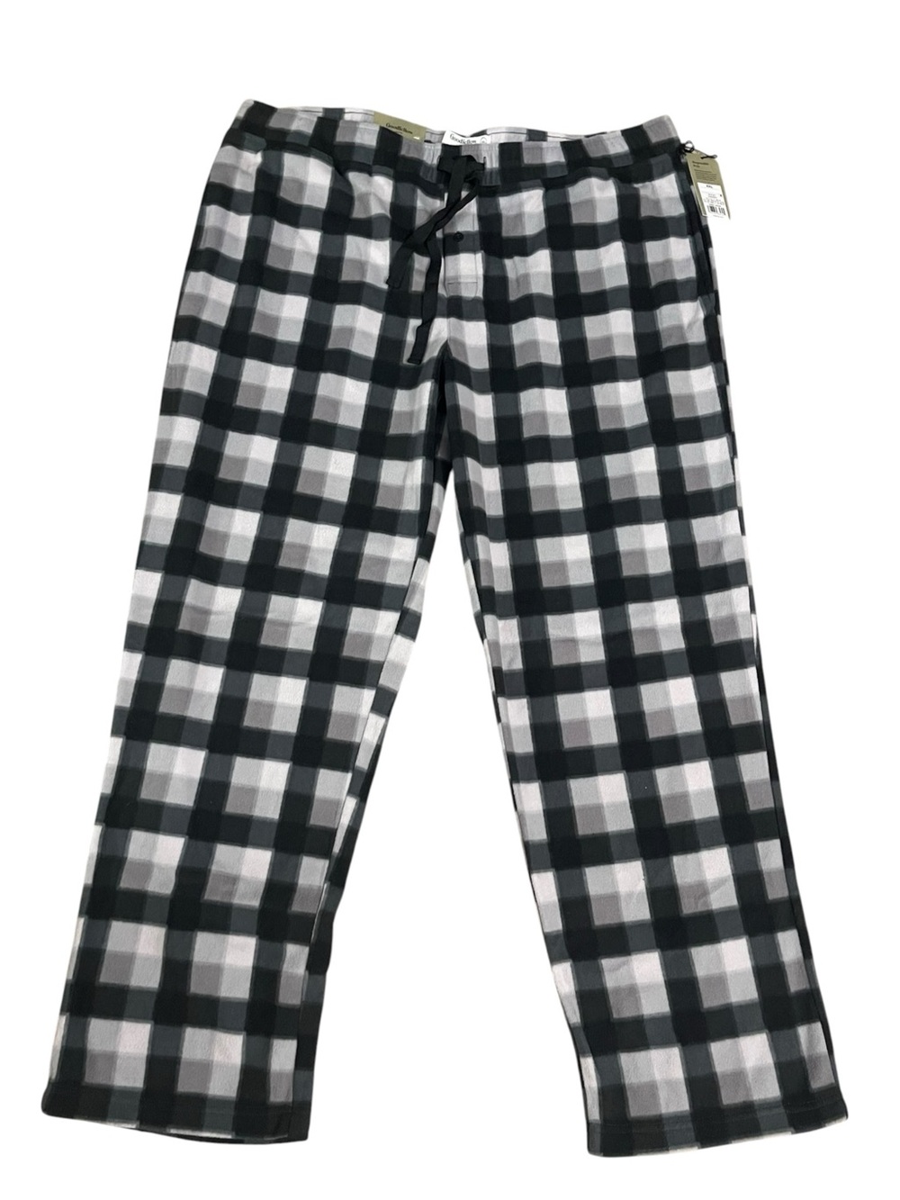 Goodfellow & Co Black and Gray Plaid Fleece Pajama Lounge Pants